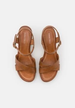 Anna Field Leather - Sandales À Talons Hauts - Cognac -Anna Field 8b26f1dc58dd45cc9b7ad8436c550397