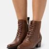 Anna Field Bottines À Lacets - Cognac