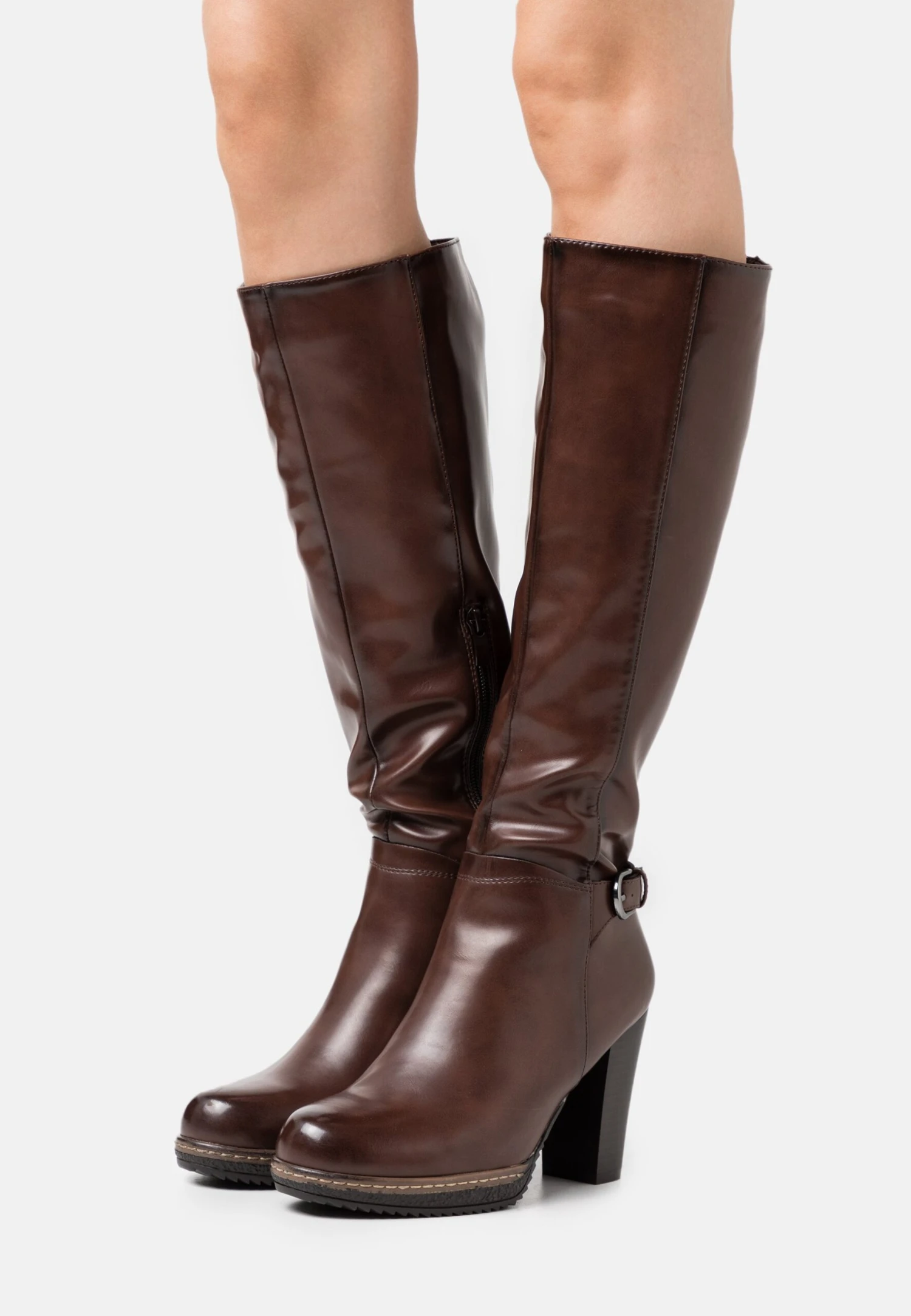 Anna Field Bottes À Talons Hauts - Dark Brown 1 Anna Field Bottes À Talons Hauts - Dark Brown